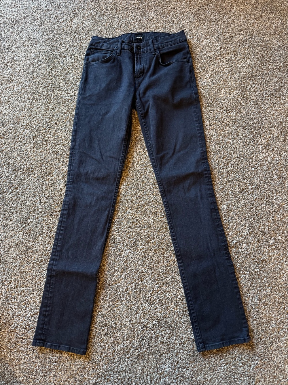 Hudson Jeans Straight-Leg Black Denim
